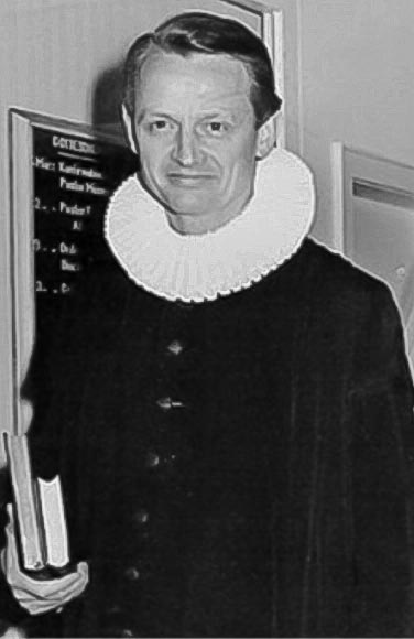Schwarz-weiß Foto Studentenpastor Carl Malsch